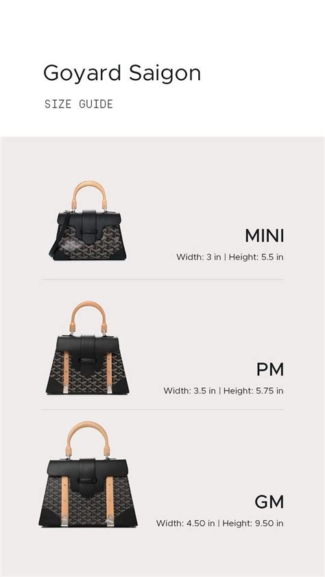 Goyard saigon sizes